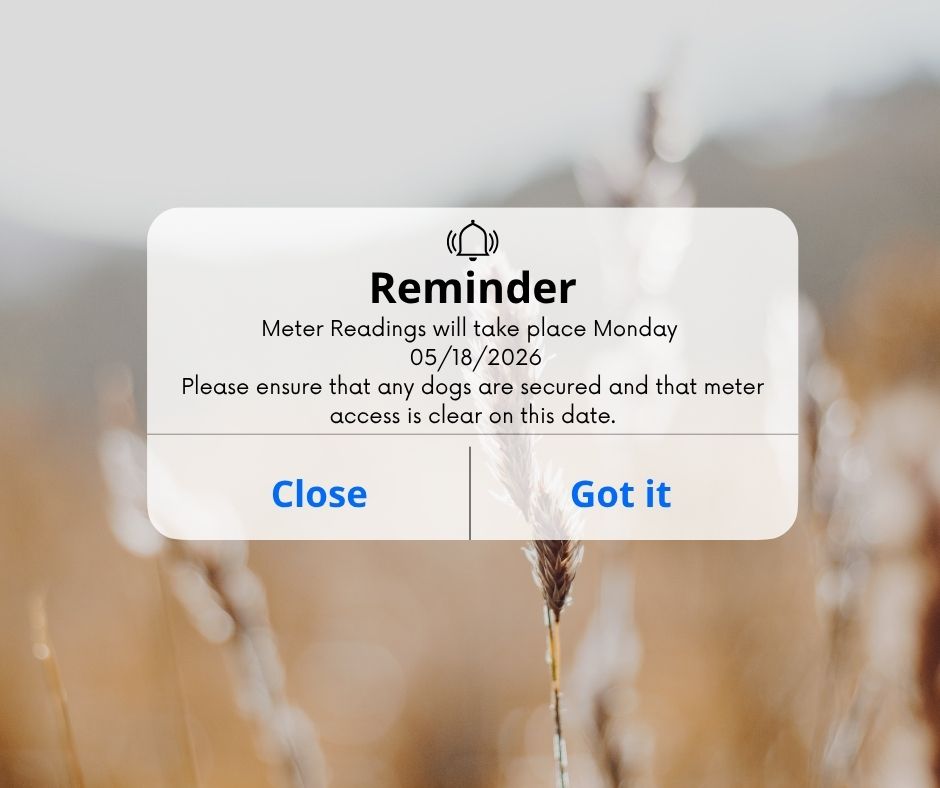 April Meter Reading Notice